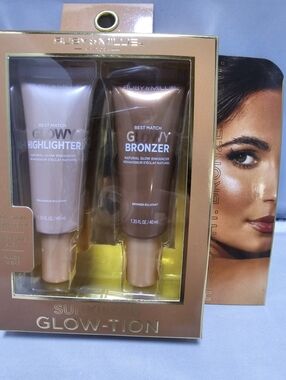 Best Match Glow Highlighter & Bronzer Set - Pink & Brown
